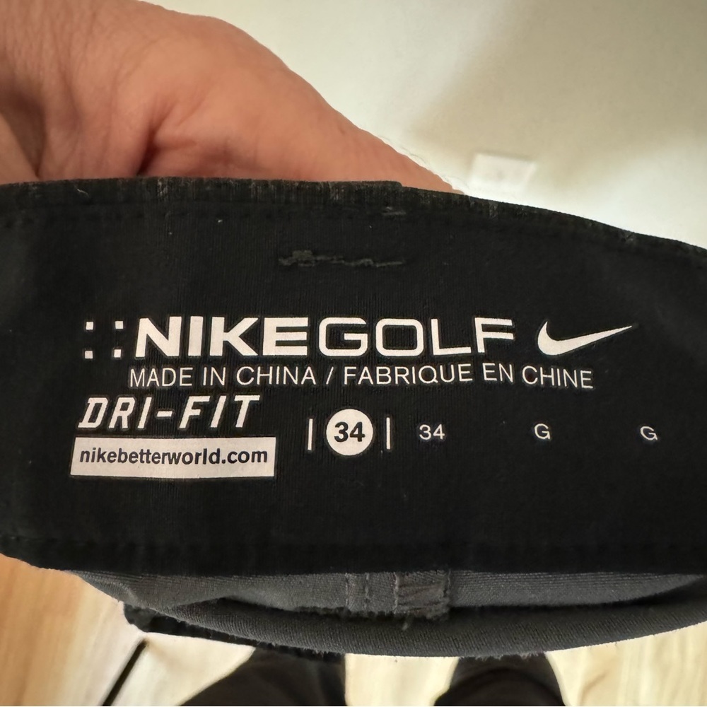 NIKE GOLF Dri-Fit Stretch Shorts 11” Inseam Dark Grey Black Style# 818047-010 - Picture 3 of 15